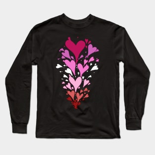 Loveheart - Lipstick Lesbian Long Sleeve T-Shirt